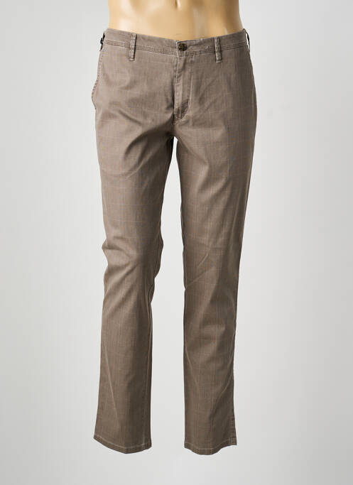 Pantalon chino elasticitate mărime normală maro MMX homme