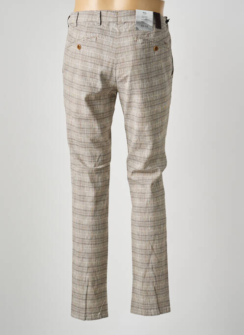 Pantalon chino imprimeu imprimeu prinț de wales talie joasă maro MMX homme