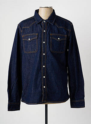 Cămașă cu mâneci lungi croială cambrată albastru închis DAYTONA homme