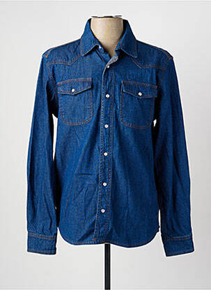 Cămașă cu mâneci lungi croială cambrată albastru DAYTONA homme