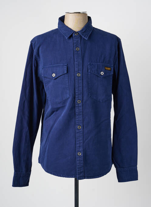 Cămașă cu mâneci lungi croială cambrată albastru DAYTONA homme