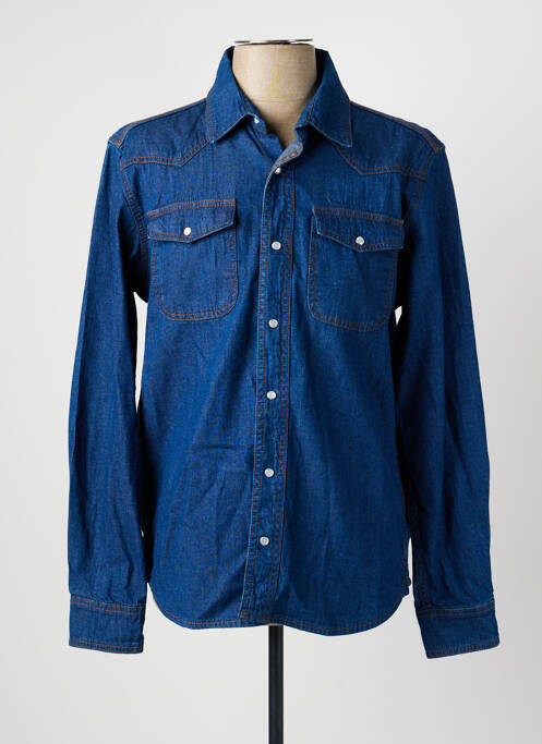 Cămașă cu mâneci lungi croială cambrată albastru DAYTONA homme