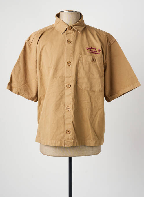 Cămașă cu mâneci scurte buzunare bej DAYTONA homme