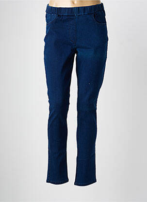 Jegging țesătură brută mărime normală albastru SIGNATURE femeie