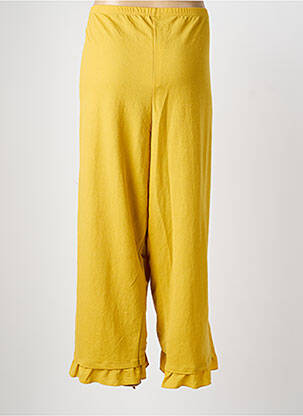 Pantalon 7/8 talie elastică mărime normală galben G!OZE femeie