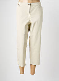 Pantalon trei sferturi talie elastică mărime normală bej GERKE MY PANTS femme