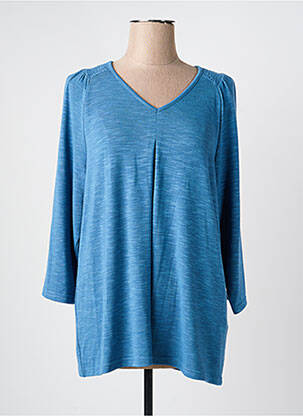 Tricou mâneci 3/4 mâneci 3/4 albastru CISO femeie