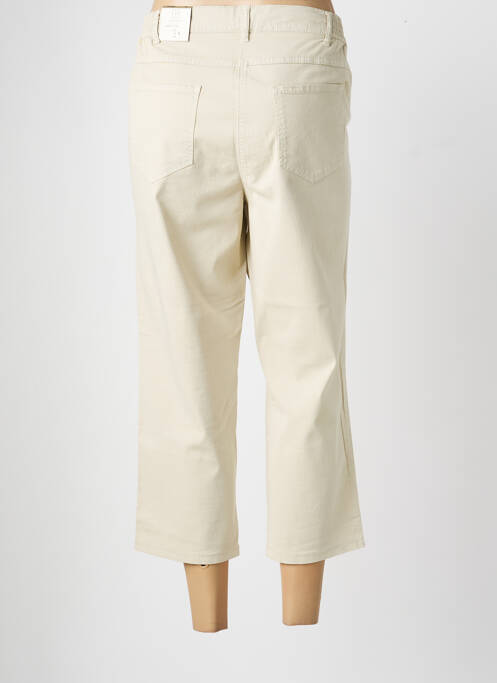 Pantalon trei sferturi talie elastică mărime normală bej GERKE MY PANTS femme