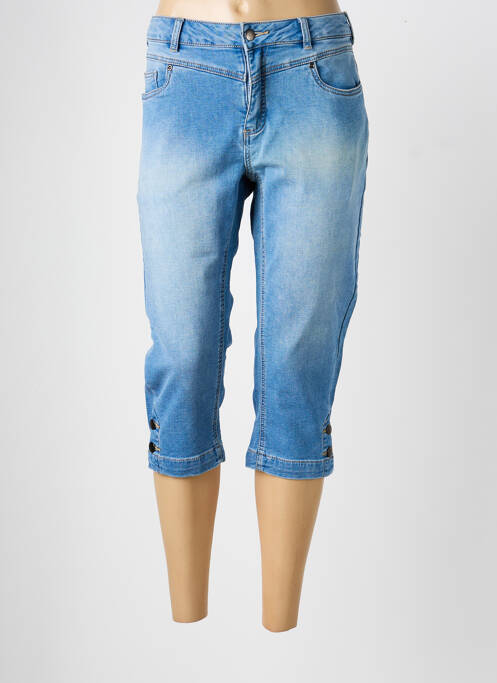 Pantalon trei sferturi elasticitate mărime normală albastru CISO femme