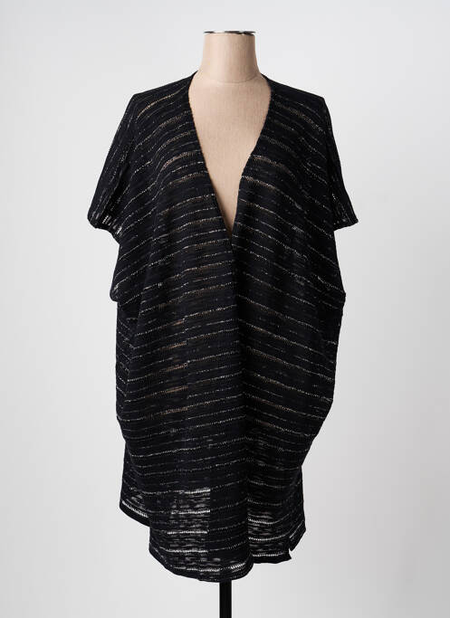 Vestă cu mâneci scurte mâneci trei sferturi negru PLUME BY MAÏTÉ & SYLVIE femme