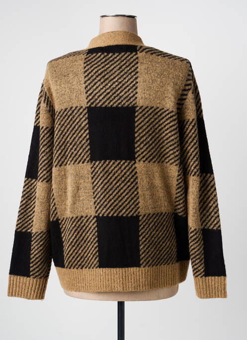 Vestă cu mâneci lungi elasticitate maro SIGNATURE femme