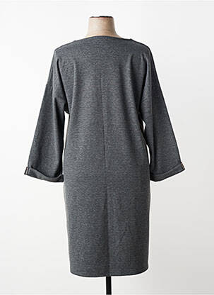 Rochie midi mâneci lungi mâneci lungi gri FRANCK ANNA femeie