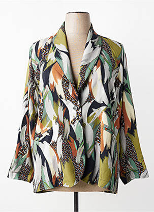 Sacou buzunare verde FRANCK ANNA femeie