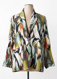 Sacou buzunare verde FRANCK ANNA femme
