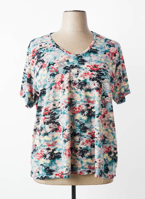 Top imprimeu fantezie mâneci scurte albastru PLUME femme