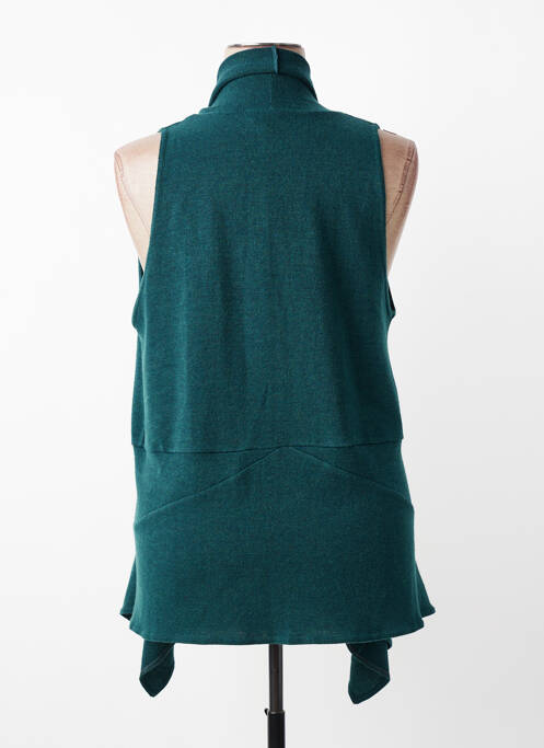 Vestă fără mâneci fără mâneci verde FRANCK ANNA femme