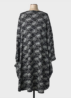 Rochie pulover guler rotund mâneci lungi negru ORIENTIQUE NATURALLY femeie