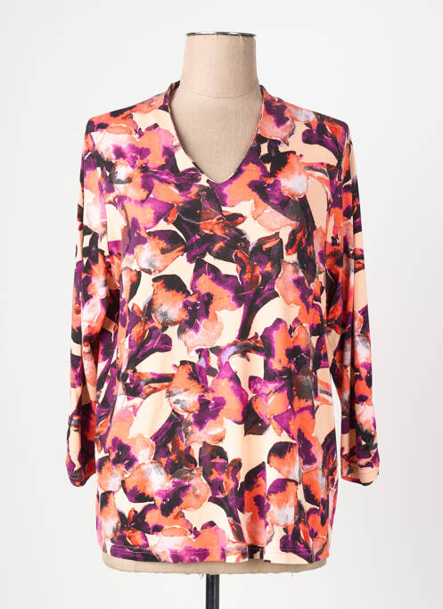 Top imprimeu fantezie mâneci lungi roz SIGNATURE femme