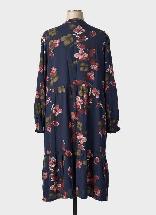 Rochie lungă mâneci lungi mâneci lungi albastru SIGNATURE femme