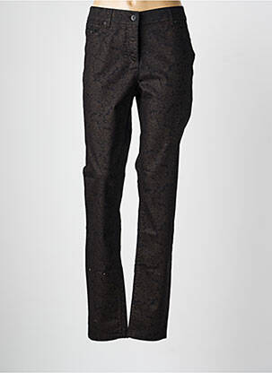 Pantalon slim țesătură poplin mărime normală negru COPENHAGEN femme