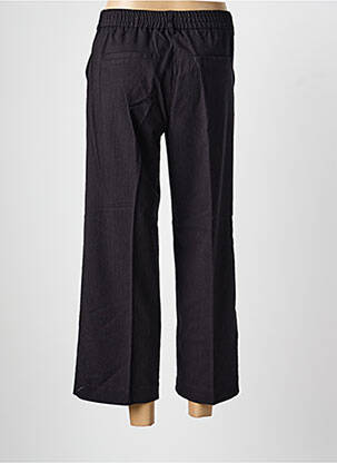 Pantalon 7/8 țesătură poplin mărime normală negru BRANDTEX femeie