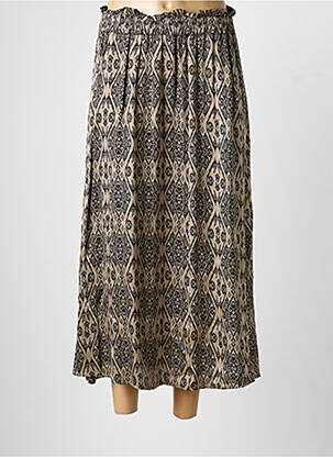 Fustă lungă imprimeu fantezie gri PAKO LITTO femme