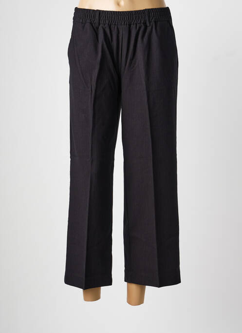 Pantalon 7/8 talie elastică mărime normală negru BRANDTEX femme