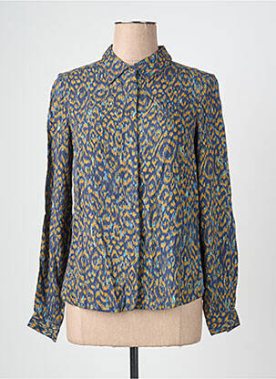 Cămașă croială cambrată mâneci lungi albastru BRANDTEX femme