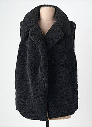 Vestă fără mâneci buzunare false negru SIGNE NATURE femme