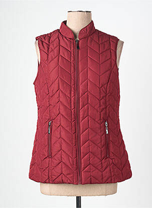 Geacă matlasată buzunare fără glugă roșu BRANDTEX femme