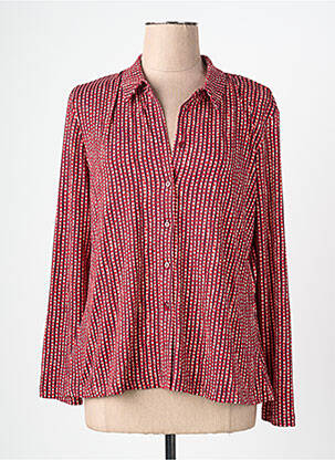 Cămașă croială cambrată mâneci lungi roșu SURKANA femme