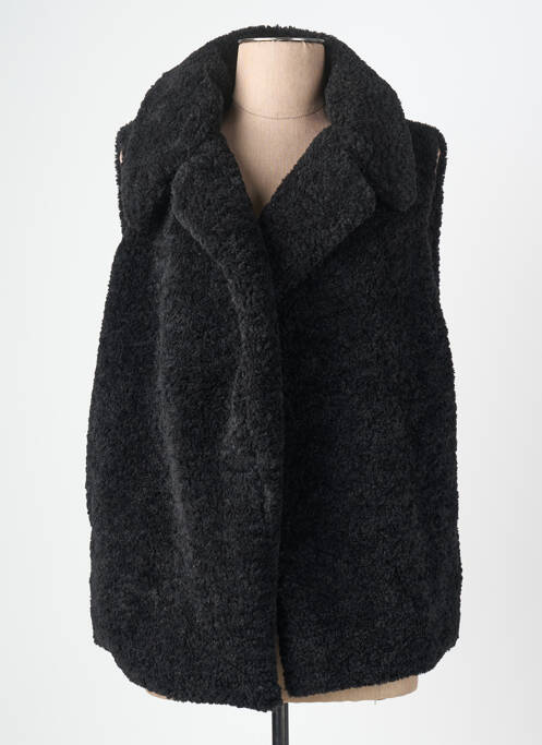 Vestă fără mâneci buzunare false negru SIGNE NATURE femme