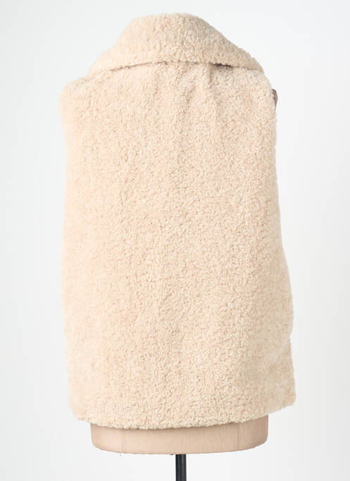 Vestă fără mâneci buzunare false bej SIGNE NATURE femme