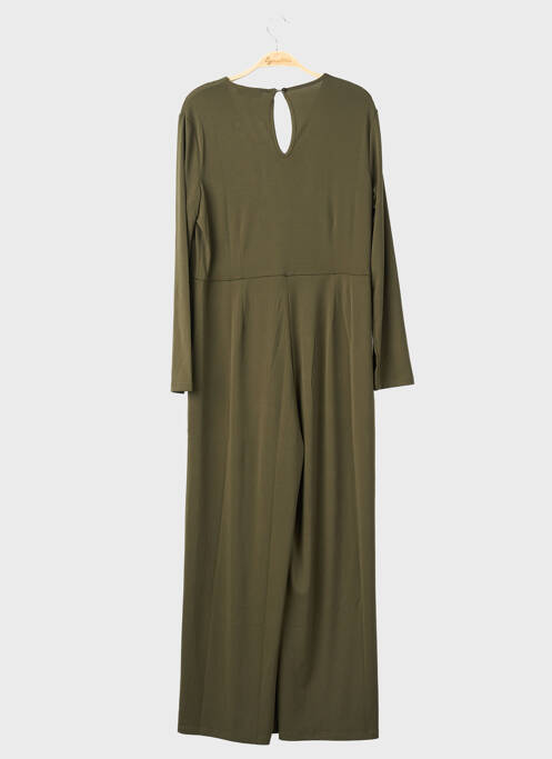 Salopetă-pantalon închidere cu nasturi la spate mâneci lungi verde SURKANA femme