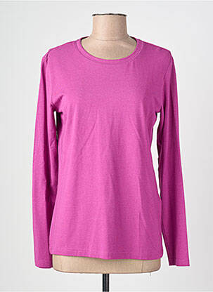 Top guler rotund mâneci lungi violet BRANDTEX femeie