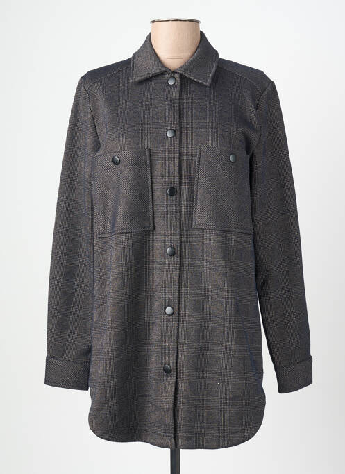 Cămașă imprimeu fantezie mâneci lungi gri BRANDTEX femme