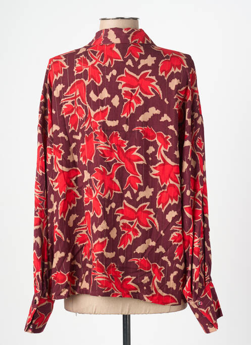 Cămașă imprimeu fantezie mâneci lungi roșu SURKANA femme