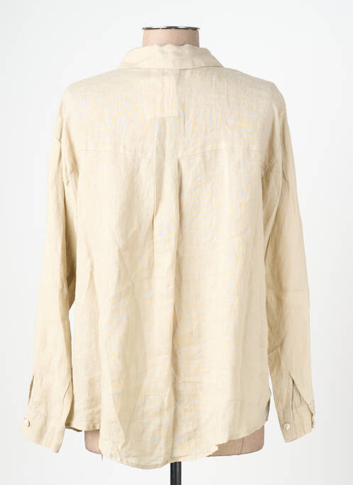 Cămașă croială dreaptă mâneci lungi bej MUS & BOMBON femme