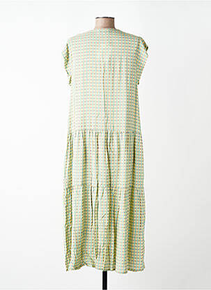 Rochie lungă mâneci scurte mâneci scurte verde GUITARE femeie