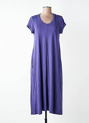 Rochie midi mâneci scurte mâneci scurte violet GUITARE femeie