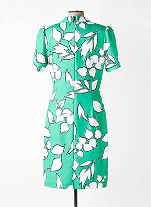 Rochie midi imprimeu floral mâneci scurte verde JOSEPH RIBKOFF femeie