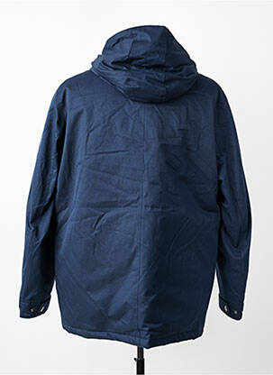 Parka finisaj interior căptușeală satinată cu glugă albastru CAMBRIDGE bărbat