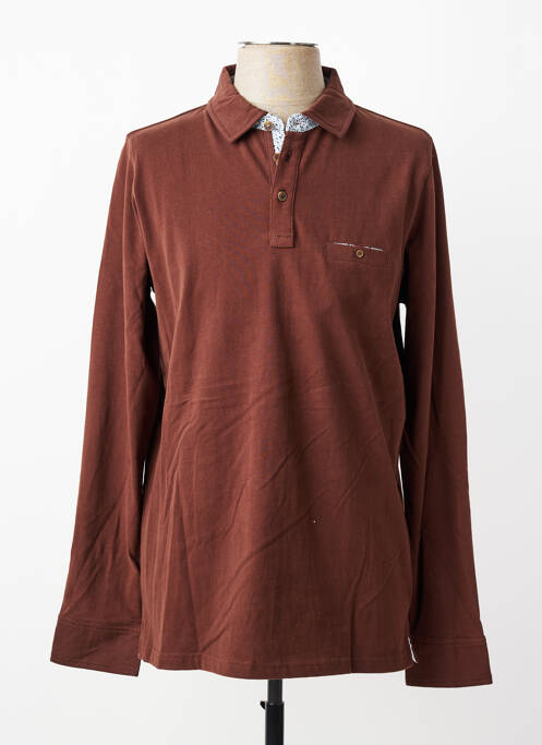 Polo mâneci lungi mâneci lungi maro CAMBRIDGE femme