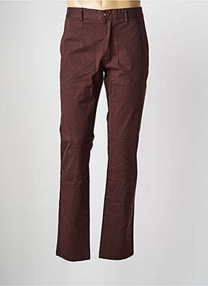 Pantalon chino buzunare maro CAMBRIDGE bărbat