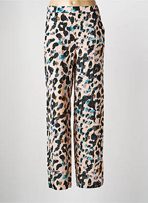 Pantalon drept talie elastică roz ORTO BOTANICO femeie
