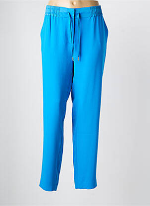 Pantalon slim talie elastică albastru EVA KAYAN femeie