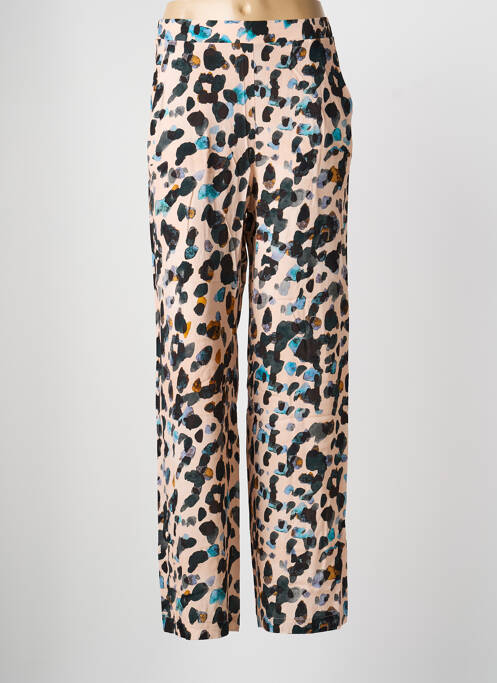 Pantalon drept talie elastică roz ORTO BOTANICO femme