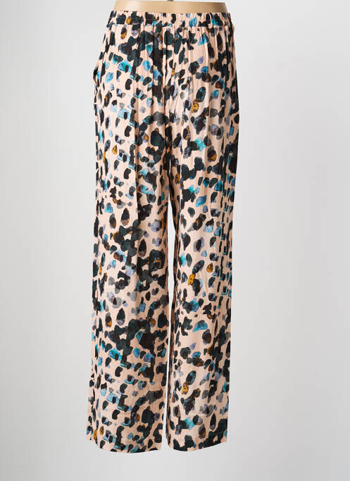 Pantalon drept talie elastică roz ORTO BOTANICO femme