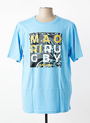 Tricou elasticitate mâneci scurte albastru RUCKFIELD homme