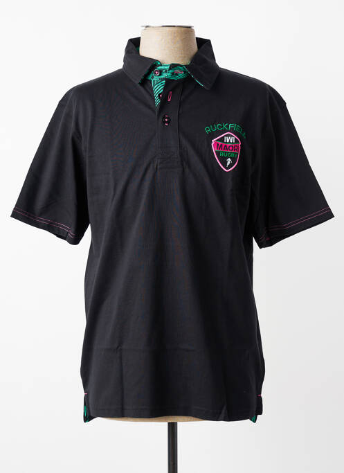 Polo țesătură jersey mâneci scurte negru RUCKFIELD homme